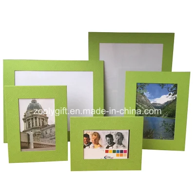 Cornice fotografica regalo promozionale di carta d&prime;arte testurata rossa assortita