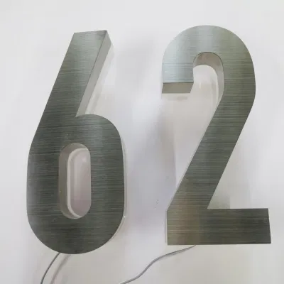 Prezzo produttore LED retroilluminato LED illuminazione numeri civici Display di segno
