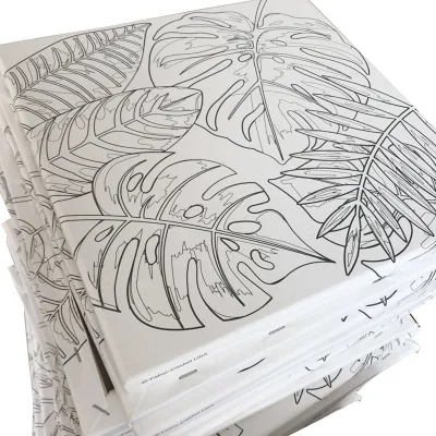 Modern Plant Art Pictures Canvas Pittura 5 pezzi stampe muro Art 5 pannello incorniciato