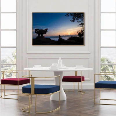 Cornice Wall Art per Painting Paesaggio Design Wall Art per Home decorazione Stampa disegno su tela