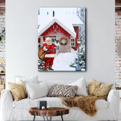 Luci LED personalizzate tela parete Arte impermeabile neve casa Arte Decorazione della parete