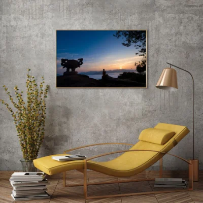 Cornice Wall Art per Painting Paesaggio Design Wall Art per Home decorazione Stampa disegno su tela