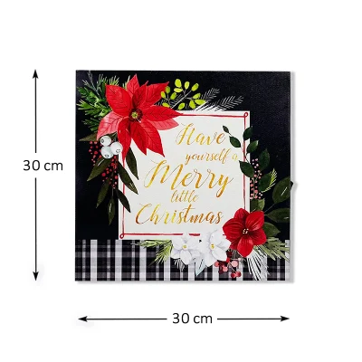 Arredamento Casa Merry Natale Gnome regali Natale Inverno tela parete Stampa artistica