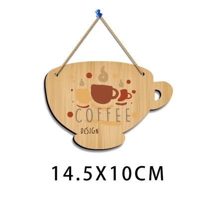Forma della tazza metallo / segno di legno