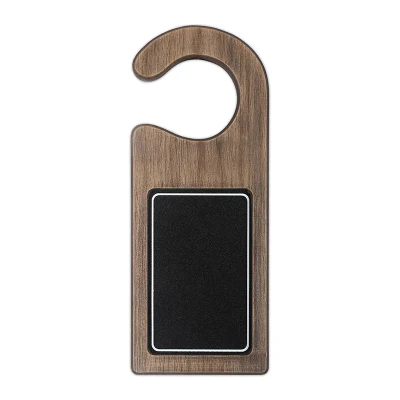  Porta in legno con porta in legno con bordo nero, cartello porta in legno vuoto, cartello porta in legno personalizzato