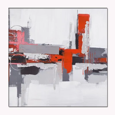 Decorazione della camera moderna incorniciata legno muro Art olio Abstract personalizzato Pittura stampe di disegno di tela