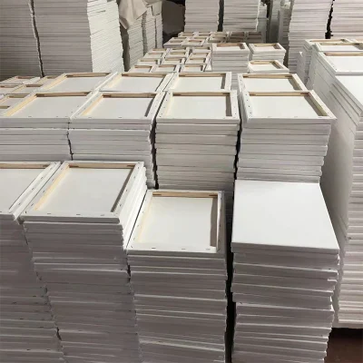 Pittura allungata tela di cotone cornice di legno di pino per studente o. Uso professionale
