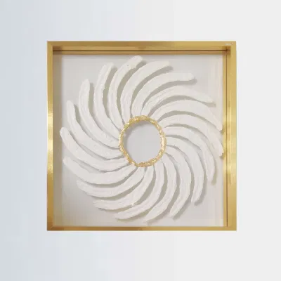 2023 MDF personalizzato Shadow Box immagine Foto incorniciata fiore parete Cornice di decorazione della carta