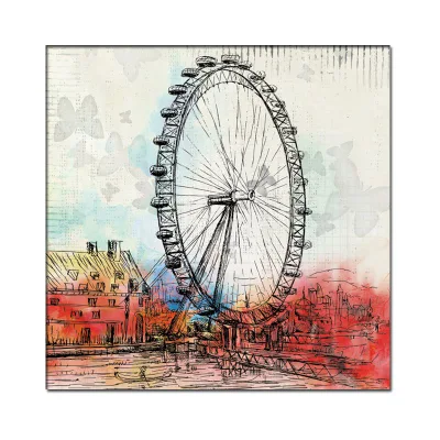 Decorazione della camera moderna incorniciata legno muro Art olio Abstract personalizzato Pittura stampe di disegno di tela