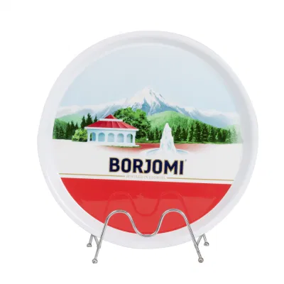 Vassoio di servizio personalizzato con barre rotonde in ABS con bordi inclinati