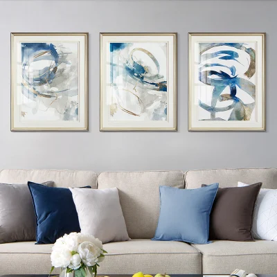 4 Pack Abstract cornice nera Cornici collage decorazione parete Arte per decorazione domestica