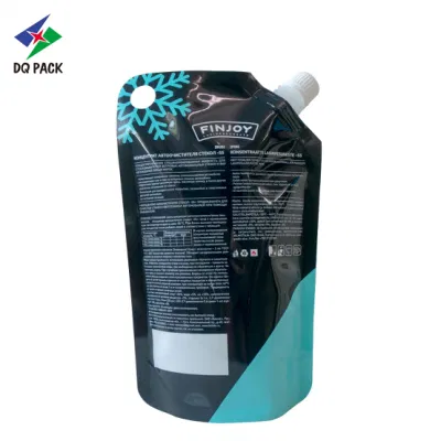 Sacchetto con beccuccio stampato DQ Pack in Mylar in alluminio sacchetti liquidi Confezione Custodia trasparente con beccuccio