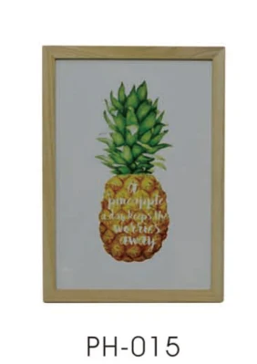 MDF cornice fotografica singola con Picture Card Pioppo