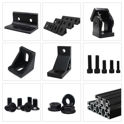 SIM Racing Rig Car Game Driving Simulatore Cockpit Silver 4040 4080 40120 40160 Kit profilati in alluminio nero