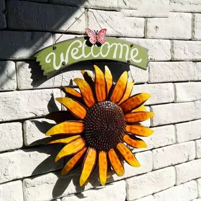 Elegante cute Signs Welcome Sign for Front Door Funny Welcome-Ish Decorazione del giardino a placca appesa