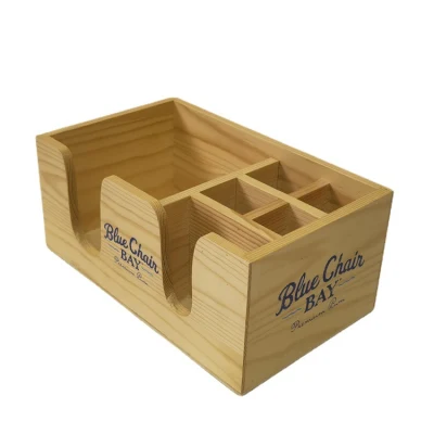 Supporto per tovaglioli in legno con finitura a colori personalizzata nero