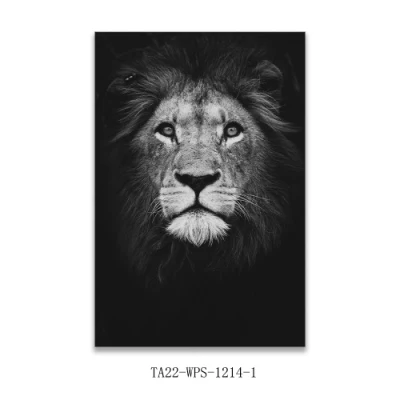  Bianco Nero Leone Custom Canvas Stampa pittura moderna Arte Wall Foto Wall Art per la decorazione del soggiorno
