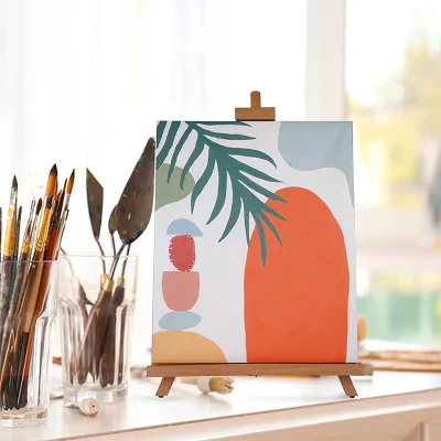 Display da tavolo per la pittura di un&prime;astella con telaio a per principianti