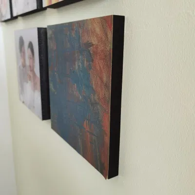 Supporto da tavolo in MDF adesivo cornice fotografica per applique