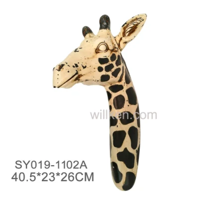 Resina Giraffe Skull Wall Art per decorazione