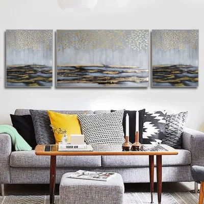 Paesaggio tela Arte dipinti ad olio moderno 100% Fiore dipinto a mano Decorazione astratta dell&prime;albero