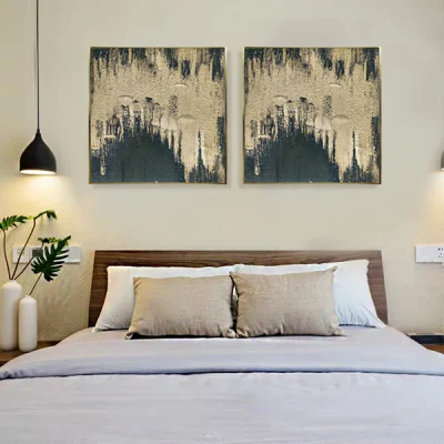 Nordic Abstract Vintage Canvas Picture Hanging Wall decorazione cornice in alluminio Dipinti ad olio