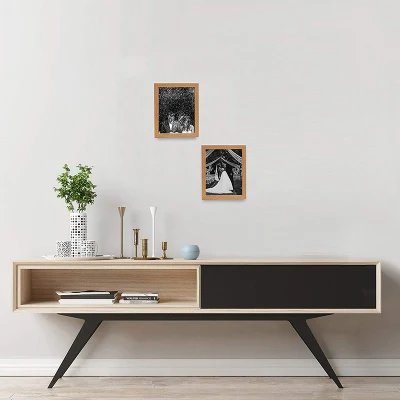 Cornice Foto legno natura cornice per decorare muro o. Piano