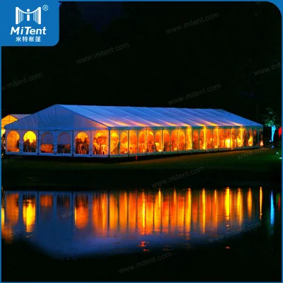 Vendita all&prime;ingrosso di tende per feste 12X40 in vendita Bianco per 300 Persone