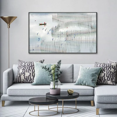 Cornice PS personalizzata per foto di alta qualità Sunset Natural Pittura di tela Wall Art per arredamento soggiorno