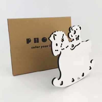 Cornice fotografica in legno MDF bianco sublimazione per regalo di compleanno
