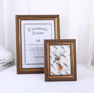 Produttori Custom American vintage Photo Frame A3 A4 certificato Diploma Cornice Premio cornice resina cornice Foto cornice