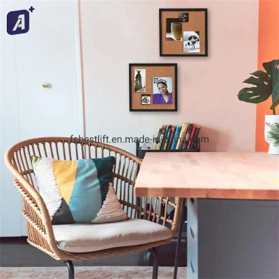 Nuovo design scheda in sughero con telaio in plastica ABS adesiva Pins Per Picture Display Wall decor