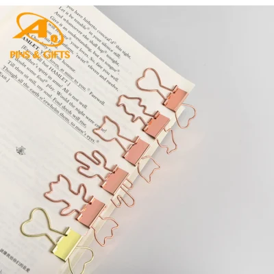 Promozione produzione regalo personalizzata acciaio inox metallo Segnalibro plastica carta Fermo