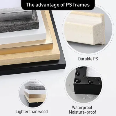 4 Pack Minimalist Line Poster decorativo Art Canvas stampe di foto Arte della parete incorniciata