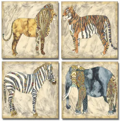 Stampe digitali più vendute Arte decorativa della parete animale con tela Stampa