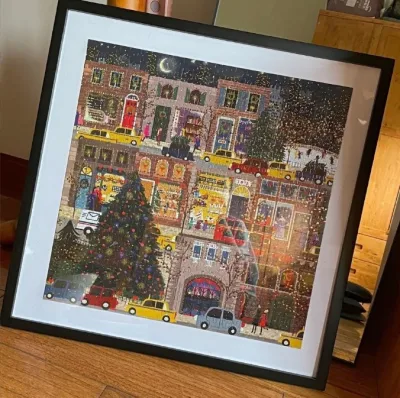  Quadro quadrato cornice 40X40 Puzzle Foto cornice 38*38 dipinto ad olio Telaio puzzle Stick Diamond Jigsaw