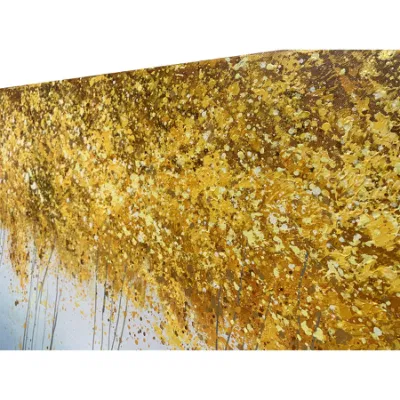 Dipinto ad olio di albero d&prime;oro fatto a mano Arte moderna 3D Textured Wall Per decorazione