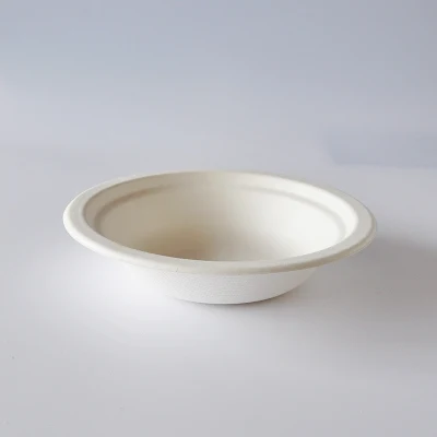Nuovo cestino da tavola monouso carta bianca polpa di insalata frutta serving Bowl Per Natale (AO-305)