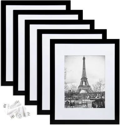 Black Wall Gallery cornice fotografica in plastica per soggiorno