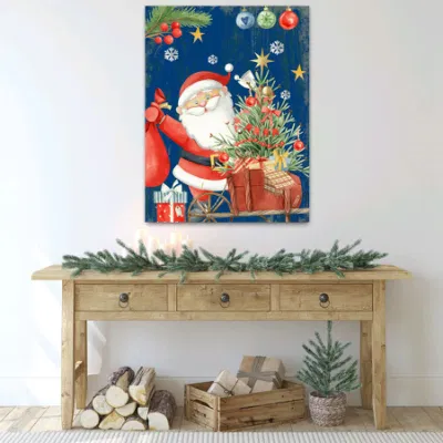 Vendita all&prime;ingrosso fabbrica Santa Design luci LED pittura decorativa Wall Art