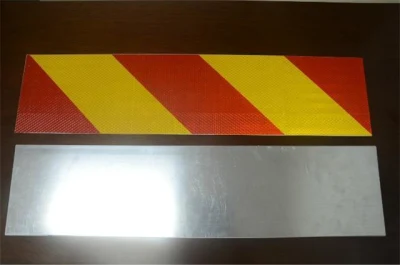 Alluminio caldo+materiale riflettente Bianco/dorato/Rosso/Nero (personalizzazione supporto) Cartello di avvertenza traffico con targhetta in alluminio