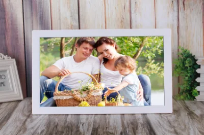 Bellissima cornice video fotografica digitale da 18,5 pollici per promozione marketing