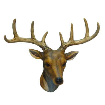 Decorazione domestica resina realistica Deer Head Wall Art in vendita