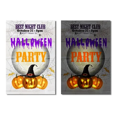 New Custom LED Halloween decorazione pittura Home Hanging pittura tela Stampa