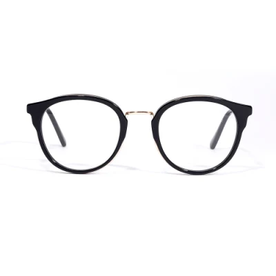 Yeetian nuovo esclusivo elegante design circolare occhiali telaio ottico all&prime;ingrosso