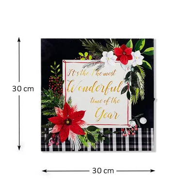 Natale Home decorazioni LED illuminato Wall Art tela Stampa per Arredamento per le vacanze
