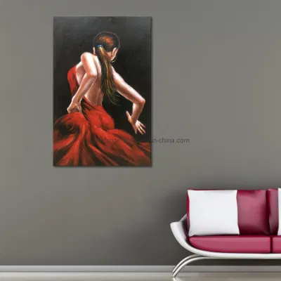 Osservazione della pittura a olio Handmade del danzatore buona