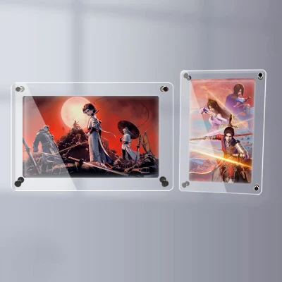 Libro Wedding Design all&prime;ingrosso personalizzato 7 pollici Video LCD acrilico Cornice fotografica con display digitale
