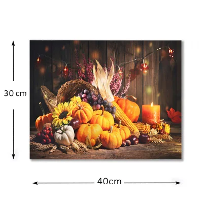 Tela Stampa parete Arte Autunno autunno zucca per la parete domestica Camera da letto decorata
