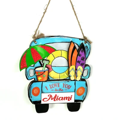 MDF Plaque Beach souvenir tartaruga parete decorazione d&prime;arte legno personalizzato Segnali